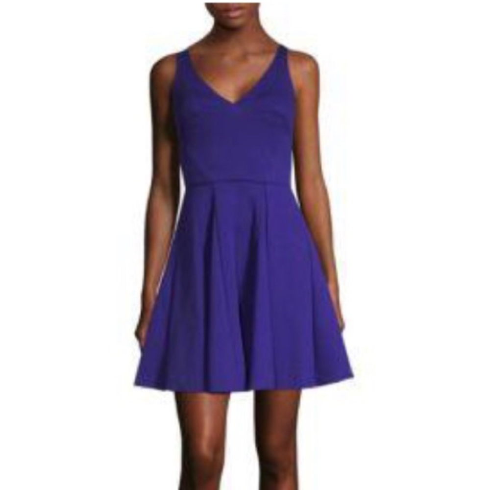 ABS by Allen Schwartz V-Neck Fit And Flare Dress- NWT